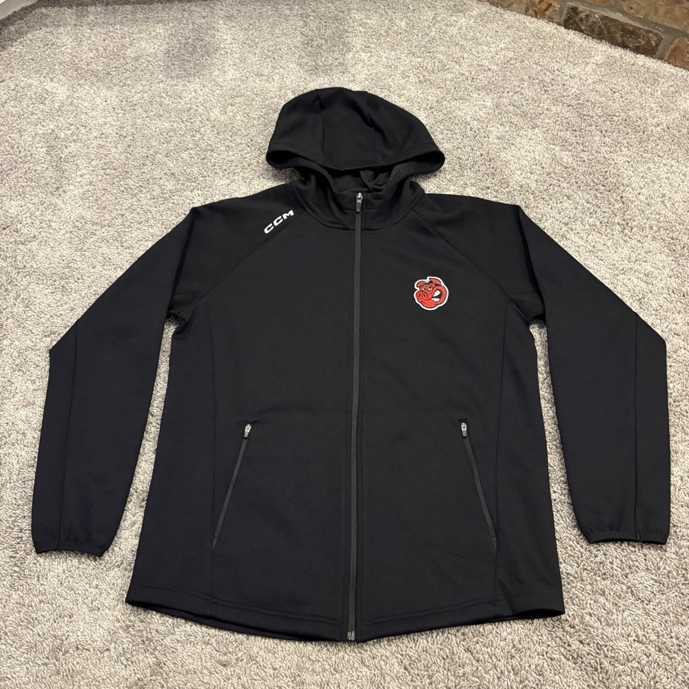 Rockford Ice Hogs AHL Full Zip Up Hoodie Sweatshirt Hockey Minor League Large